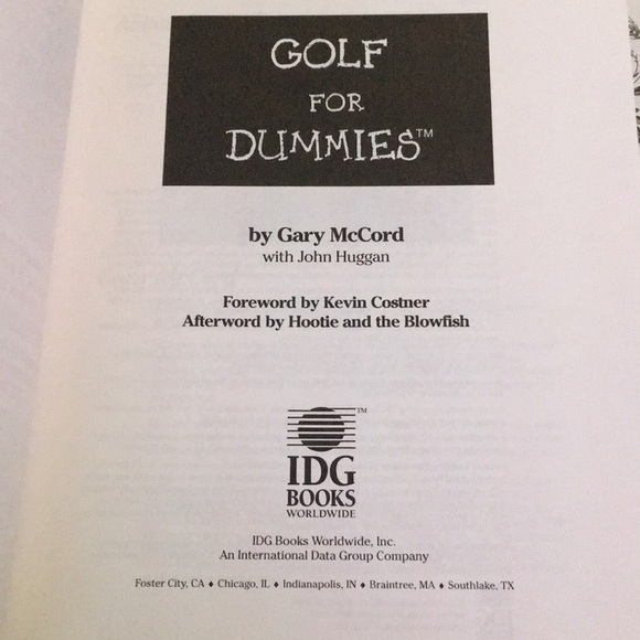 𝅺GOLF For Dummies Soft Cover Book 1996 - Picture 2 of 8